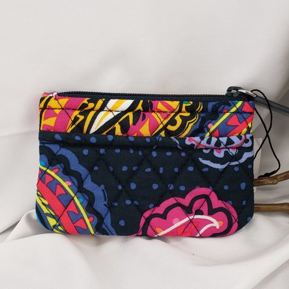 Vera Bradley Coin Purse, Twilight Paisley Pattern - Picture 2 of 4